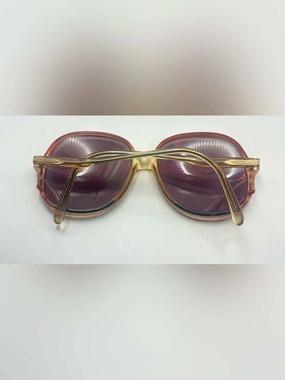Vintage Maurice Brown Oval Sunglasses Frames Only
